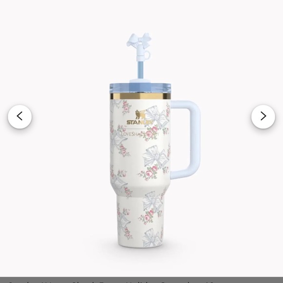 🆕Stanley x LoveShack Fancy Holiday Quencher 40oz (Rosa Beaux Blue) - Picture 2 of 2